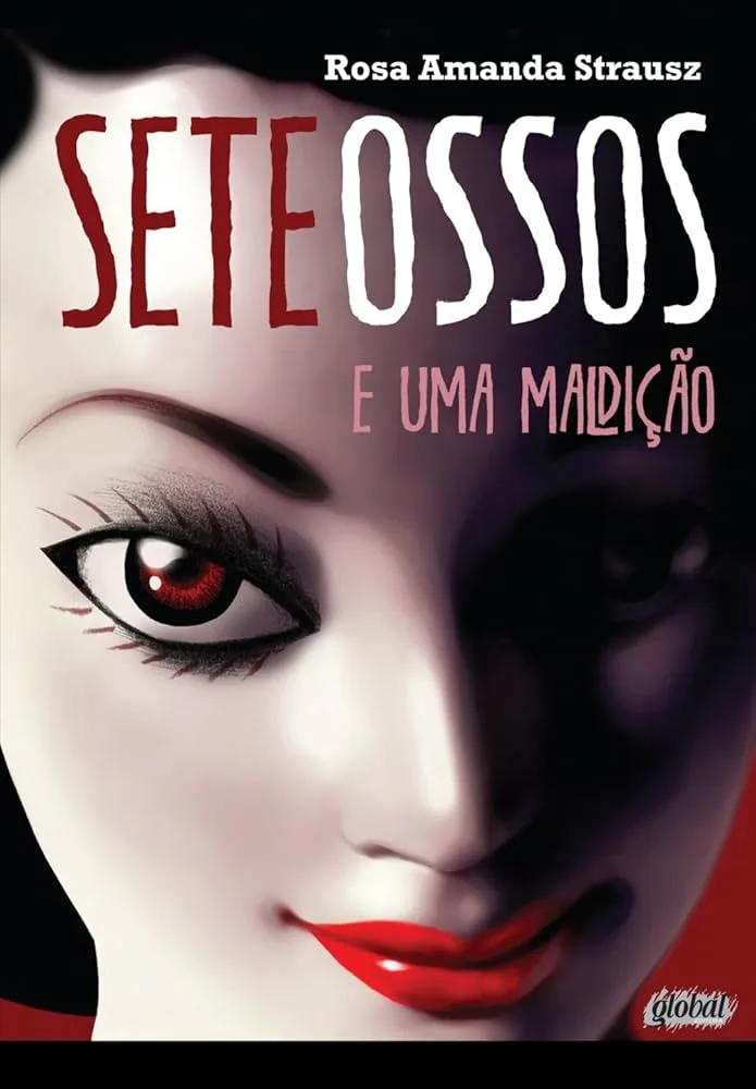 capa do livro de terror "Sete ossos e uma maldição"