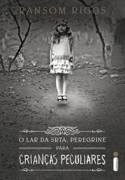 Capa do livro de fantasia 'O Lar da Senhorita Peregrine para Crianças Peculiares', com uma ilustração de uma garota levitando, destacando o toque mágico e peculiar desta história envolvente, uma das leituras imperdíveis de fantasia para 2025