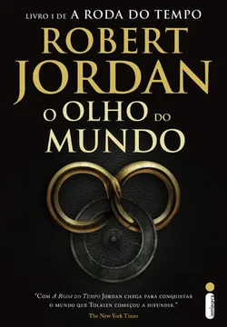 Capa do livro de fantasia 'O Olho do Mundo', de Robert Jordan. A ilustração apresenta uma cobra se engolindo, simbolizando o mistério e os intrincados enredos de uma das sagas mais fascinantes da fantasia