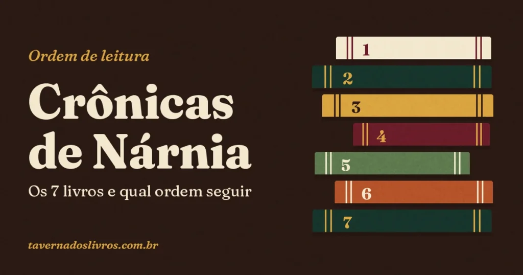Ordem de leitura dos 7 livros das Crônicas de Nárnia